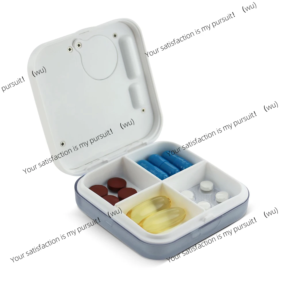 Dust-proof Separated Pill Organizer Pill Box Case Electronic Timer Alarm Clock Reminder Medicine Storage Dispenser