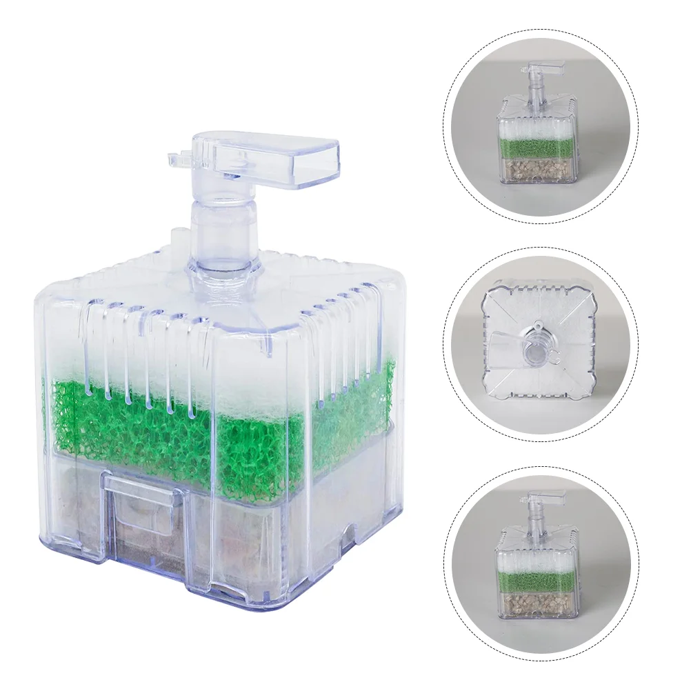 Air Filter Aquarium Corner Fish Tank Dental Floss Plastic Multilayer Ceramic Sponge