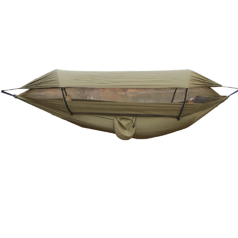 

Hammock with mosquito net Outdoor mosquito-proof mesh anti-rollover camping Double ultra-light sun protection Shade swing Wild