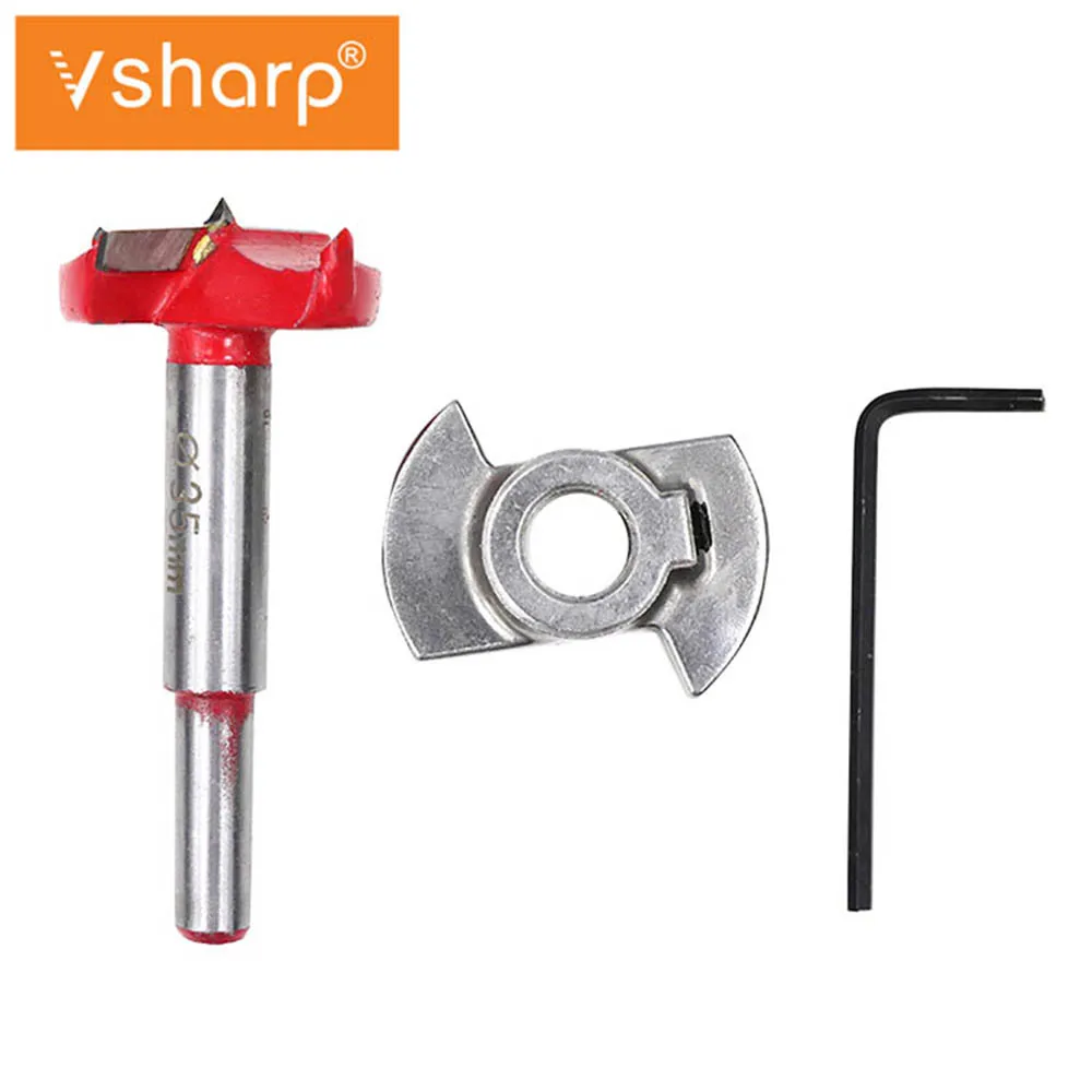 Hinge Hole Opener Boring Forstner Drill Bit Tipped Drilling Woodworking Cutter Positioning Woodworking Hole Saw for Power Tools