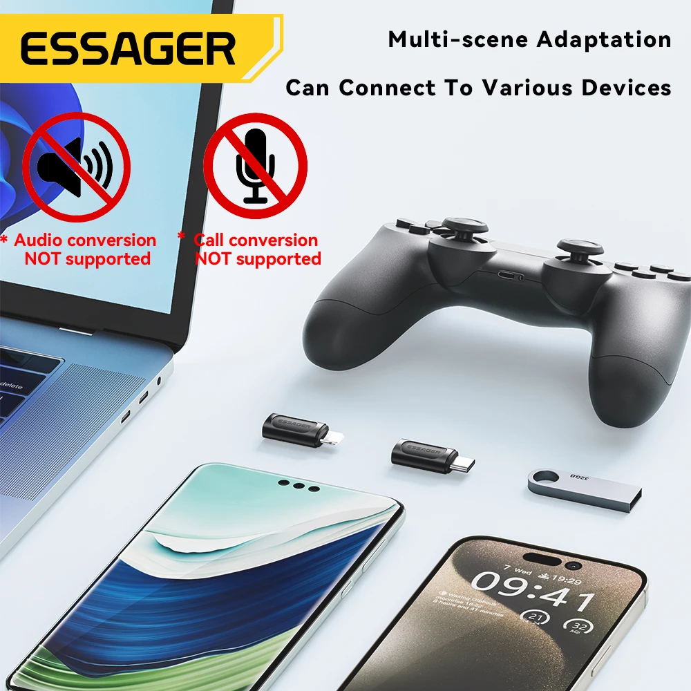 Essager USB C-Lightning 어댑터 PD 20W 고속 충전 OTG USB 유... - 3