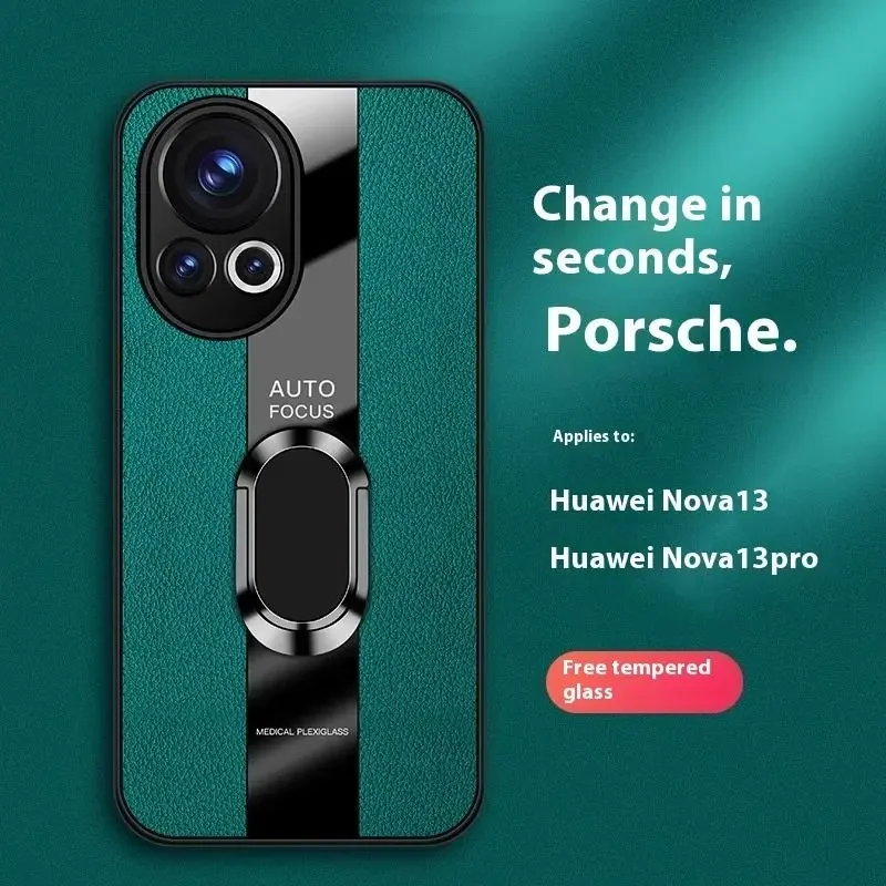 

Luxury Leather Case For Huawei Nova 13 i Nova 13i pro Cover Ring Holder Phone Case For Huawei Nova 13 Pro 13i Master Explorer