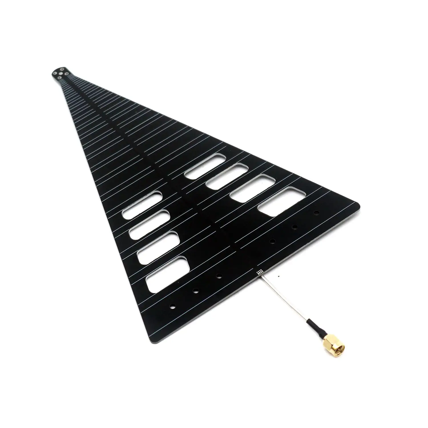 950MHz-7.5GHz UWB Log Periodic Antenna Directional For Signal Monitoring 1090M/2.4G/5.8G, RF Test Amplifier SDR Radio Wifi Drone
