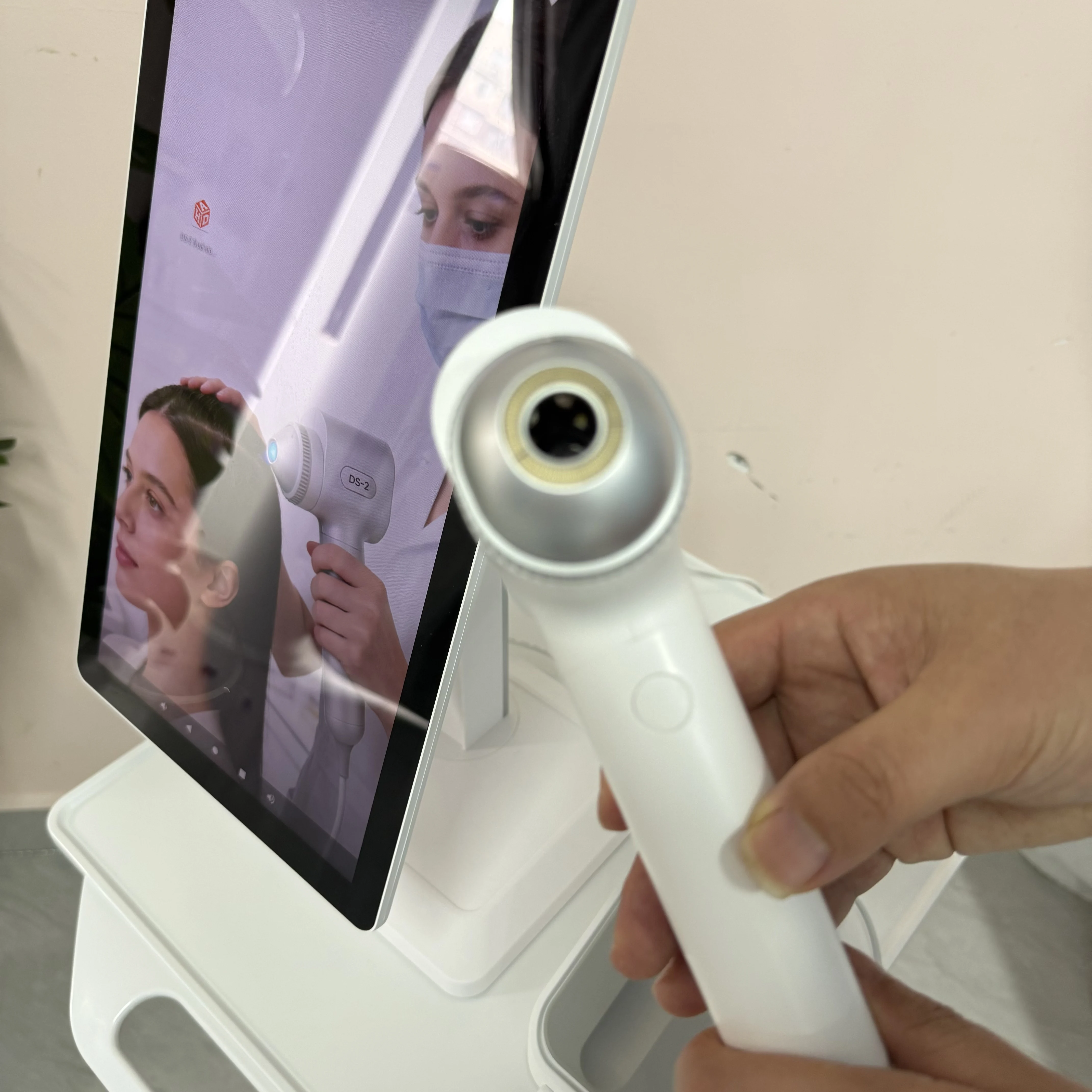 AISA O1 Pro 15.6 3D AI Face Skin Analyzer, Professional Facial Skincare Tester w/ Diagnostic Report Print