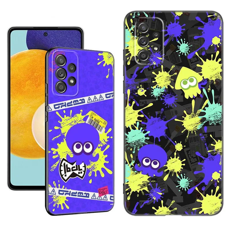 Game Splatoon 3 Phone Case For Samsung A13 A22 A24 A32 A23 A25 A34 A35 A52S A53 A54 A55 A73 5G A12 A14 A15 A31 A33 A50 A51 A72