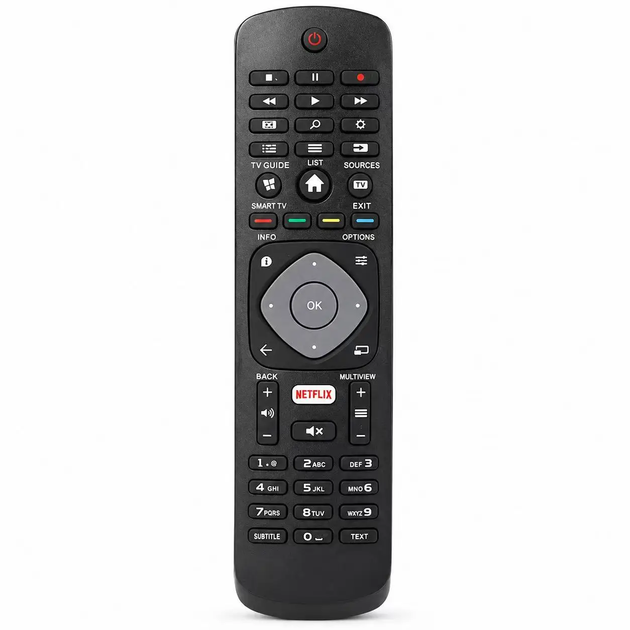 Replacement Remote Control Compatible with Philips TV 40PFH5300 32PHT4509/12 40PFH4509 50PFT5300/12 32PFH5300/88 32PFK5300 L1725