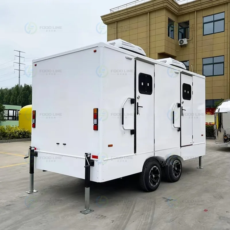 Factory Outdoor Mobile Bathroom Portable Luxury Restroom Trailers Portable Toilets Trailer Manufacturers for Sale Customized