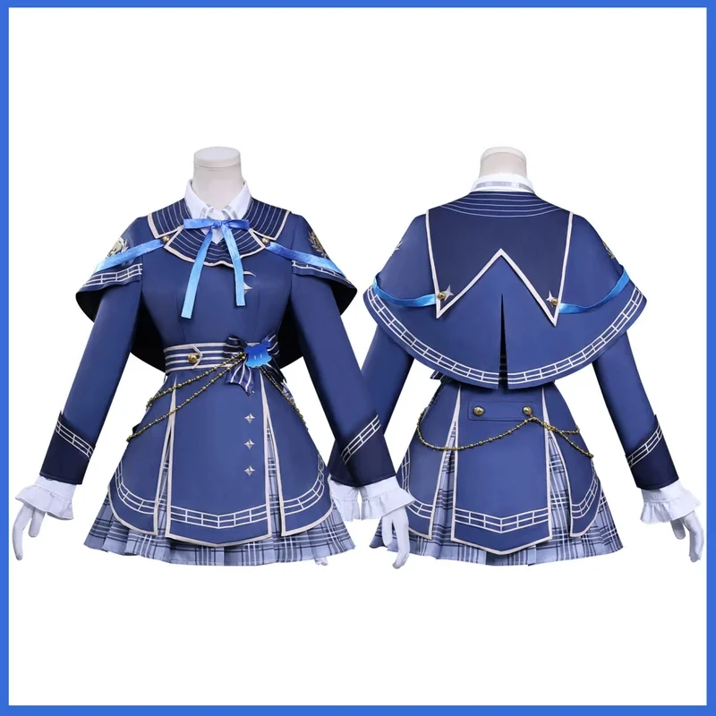 

OPAnime Virtual YouTuber Amagai Ruka Cosplay Costume VTuber British Style School Uniform Coat Skirt Wig Woman Kawaii Camp 8f5d][