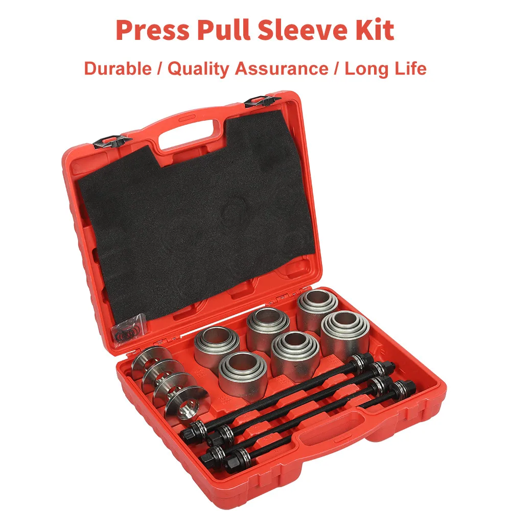 28x Press and Pull Sleeve Kit Seal Bush Bearing Remover Installer Set Universal