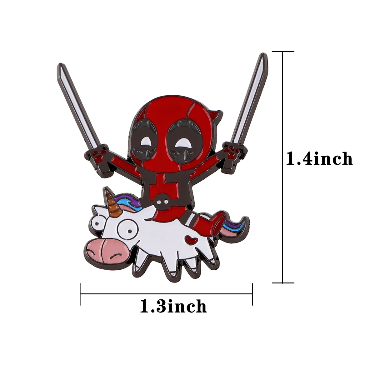 KKZ693 Cool Movie Figura Deadpool Collare Spille da bavero Spilla smaltata per vestiti Distintivi sullo zaino Cosplay Gioielli decorativi Regali