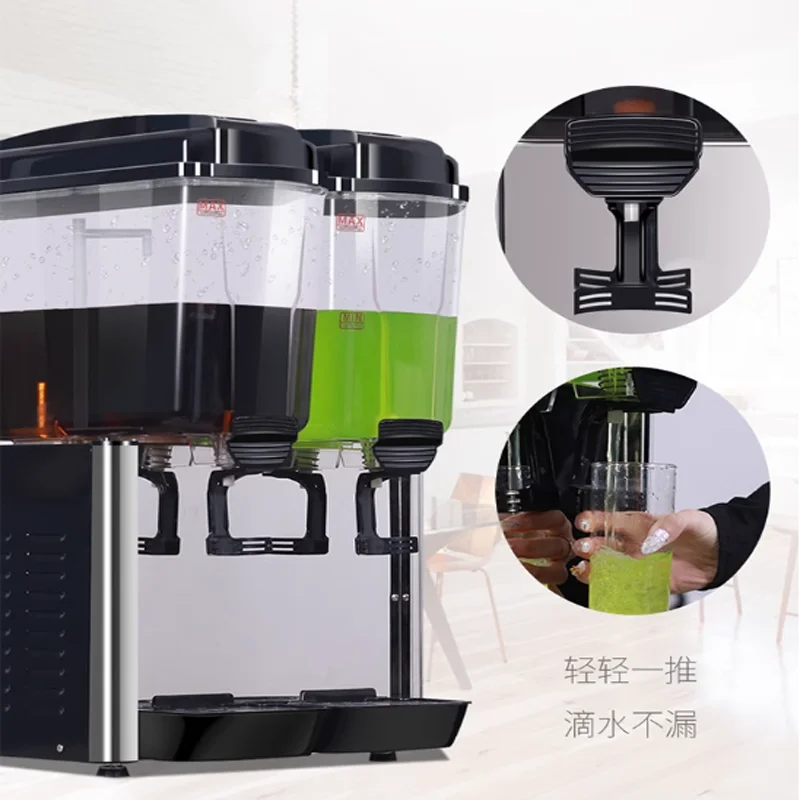Commercial Sour Plum Soup Making Machine Self Service Double Cylinder Soybean Milk Coconut Juice Beverage Mixer Household Juice