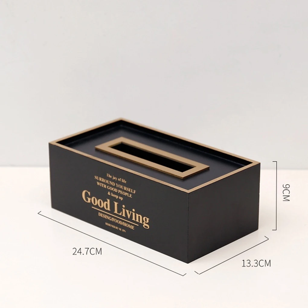 Printing Paper Rack Elegant Royal Office Car Home Rectangle Shaped Tissue Box Container Towel Napkin Tissue Holder