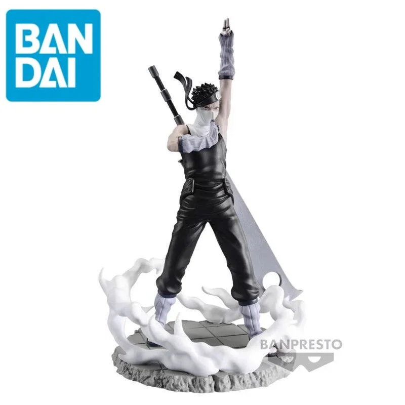 Original Bandai NARUTO Momochi Zabuza Anime Action Figure Collectible Ornaments Model Toys Birthday Gift PVC 14cm