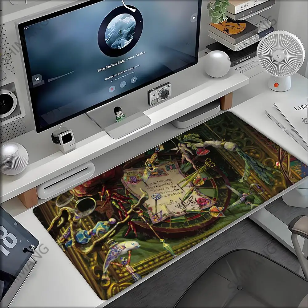 

Howl s M-Moving Castle Mouse Pad Anti-fray Home Custom Ergonomic Office Rubber Large Desk Mat Keyboard PC Non-slip