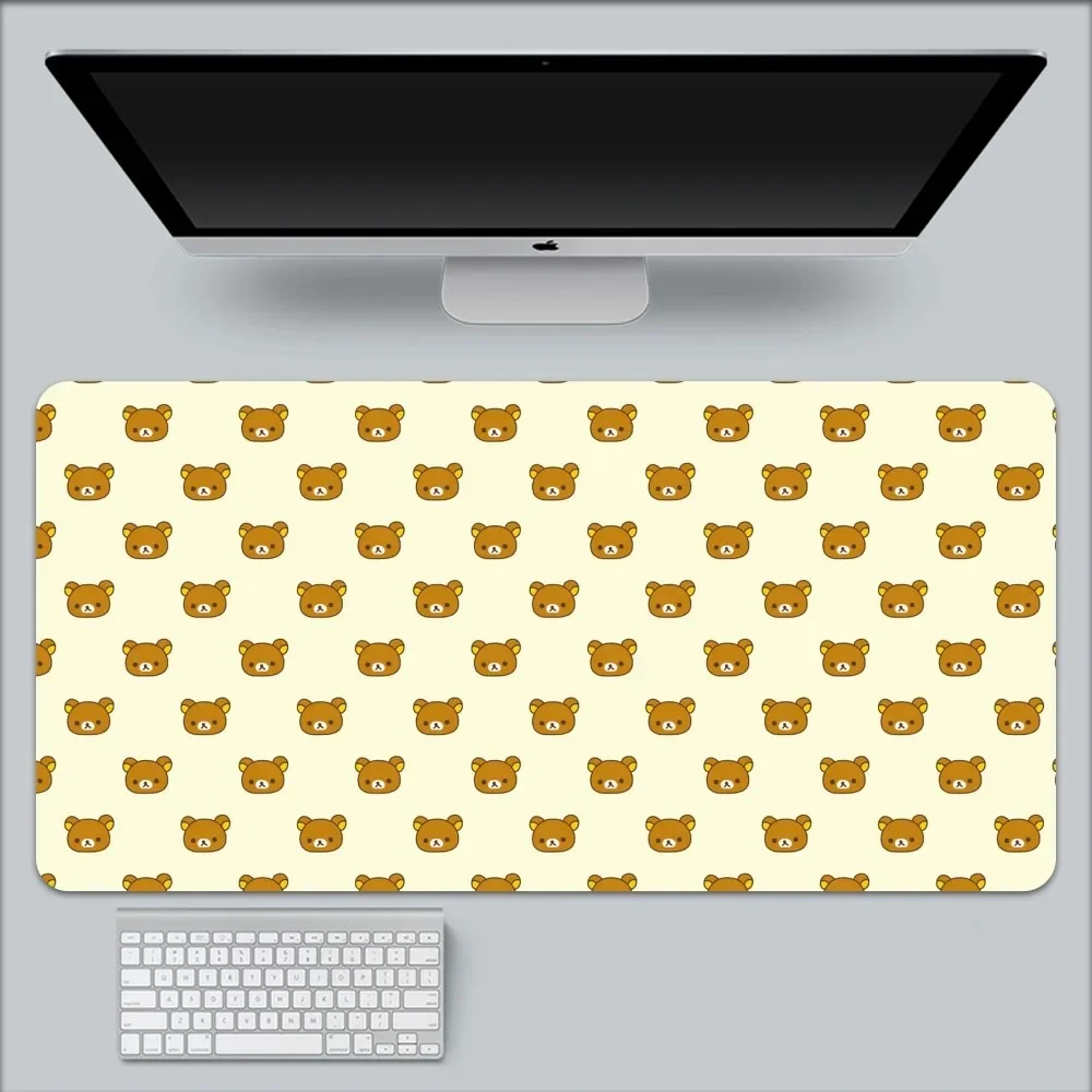 

Cute Rilakkuma Cartoon Mouse Pad Large Gaming Compute Gamer PC Keyboard Mouses Mat