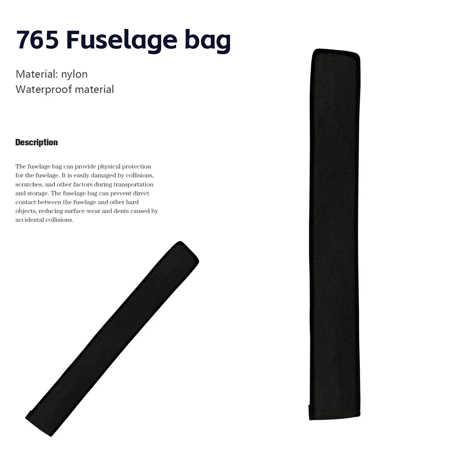 New 644MM 765MM PVC Waterproof Fuselage Protection Bag Universal Hydrofoil Surfing Accessories