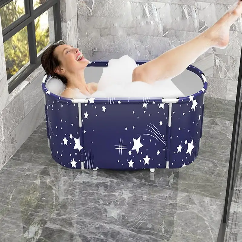 Soaking Tub Portable Thickened Portable Tub For Shower Large Soaking Solid Bathtub Shower Tub For Indoor Outdoor Home Bathroom