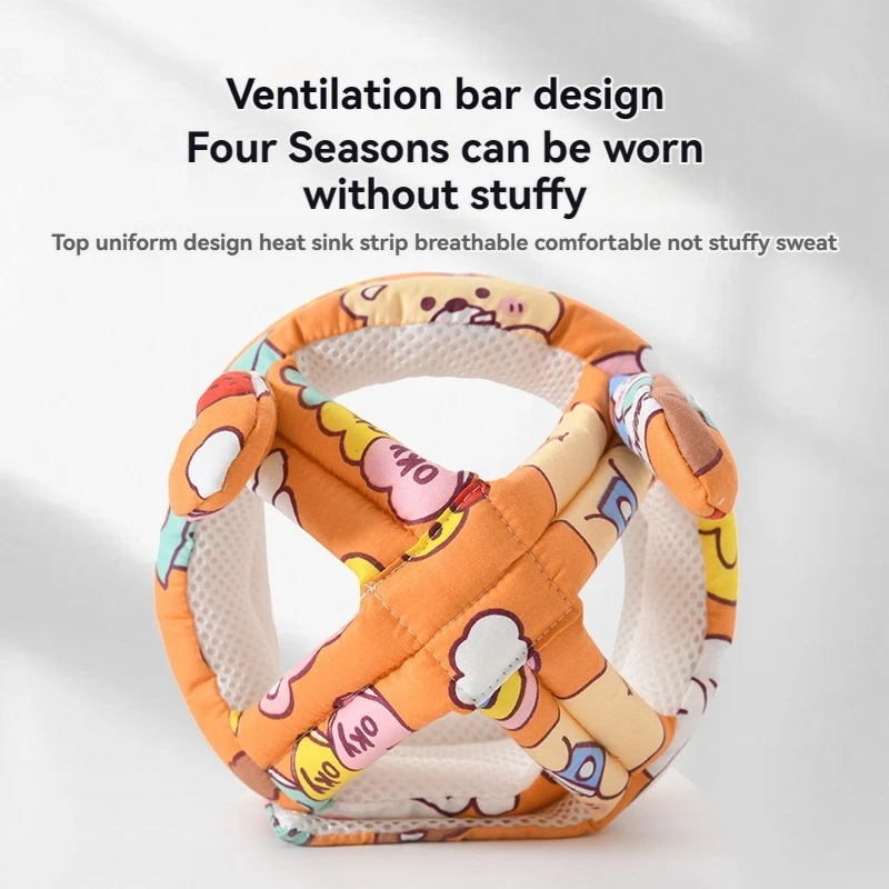 Soft Baby Head Protector for Toddlers – Anti-Fall Walking Aid Cushion, Breathable & Comfortable Head Support for Crawling