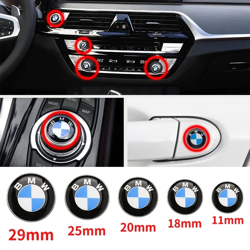 Epoxy Steering Sticker Interior body Sticker 11mm 18mm 20mm 25mm 29mm For BMW M Power Performance F10 F20 E36 E39 E87 E90 X3 X5