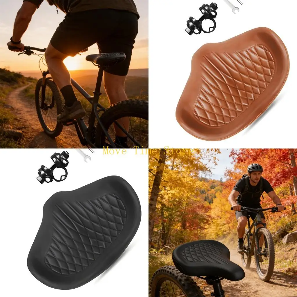 

92ME удобный дышащий чехол на сиденье, широкое велосипедное сиденье, большие велосипедные седла, велосипедные упражнения