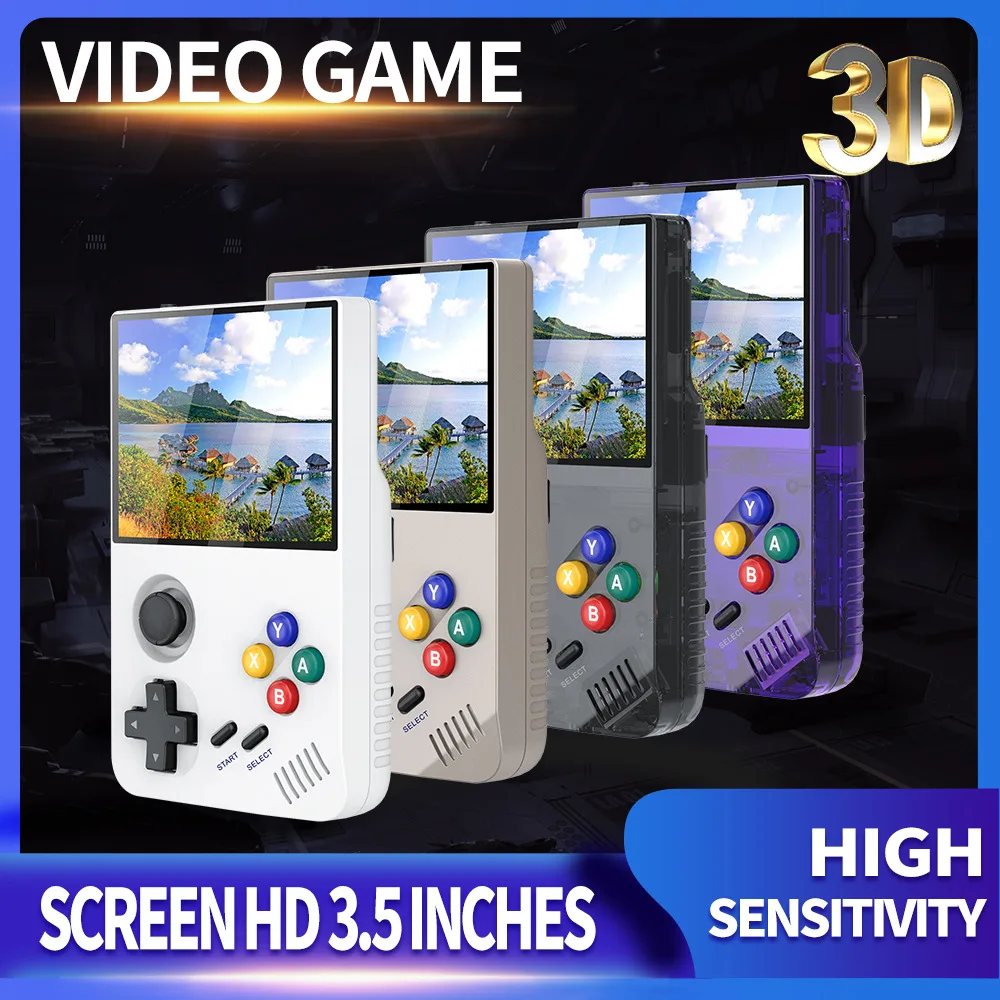 M19 3.5-Inch 4K Hd Groot Scherm 3d Joystick Handheld Game Machine 3d Home Voor Ps1 Ondersteunt 25 Simulators Op De Tv