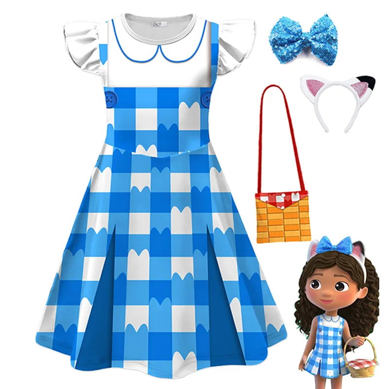

Gabbys Dolhouse Kids Halloween Costume Gaby Cat Girls Princess Dresses For Birthday Halloween Christmas Cosplay Costume Vestidos