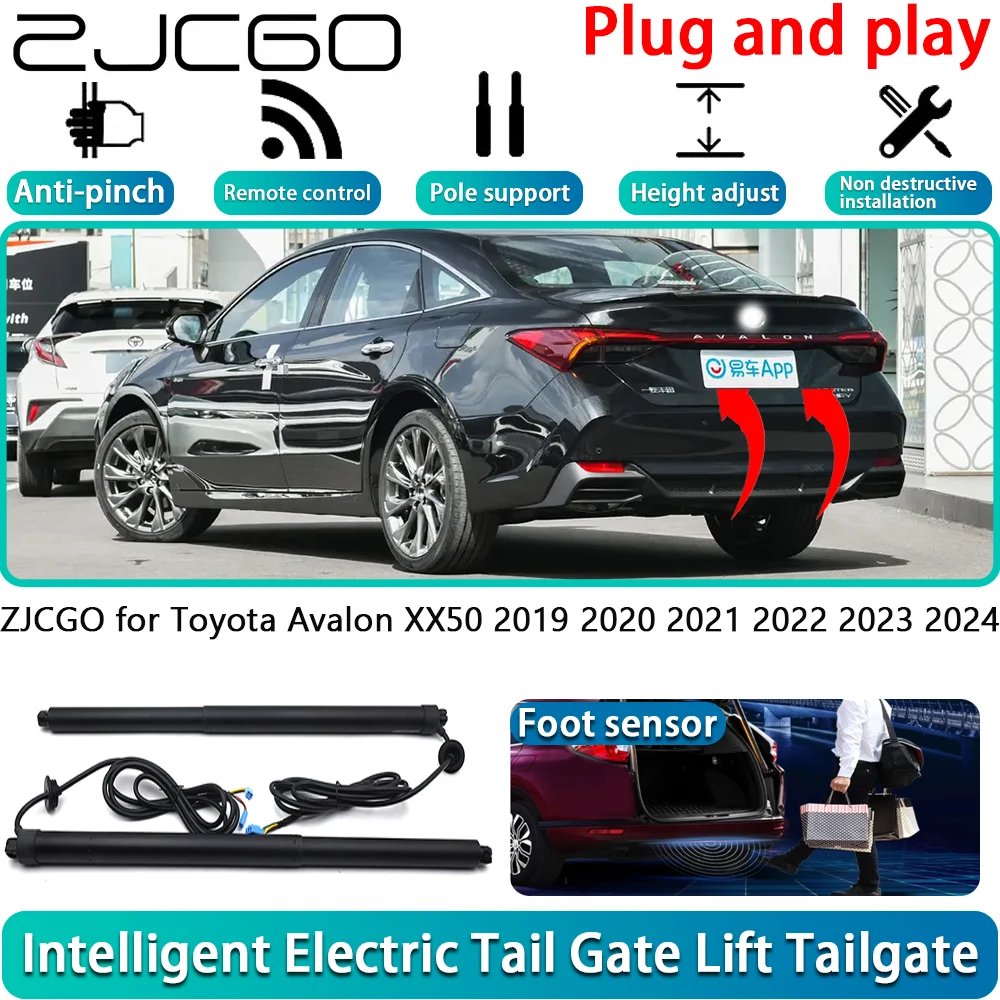 

ZJCGO for Toyota Avalon XX50 2019 2020 2021 2022 2023 2024 Electric Powered Tailgate Power Liftgate Automatic Tailgate System