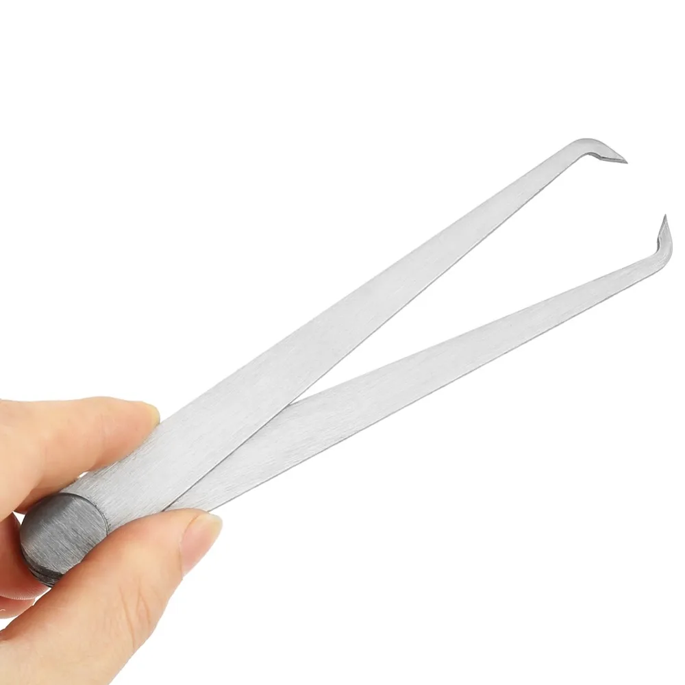 2pcs Stainless iron Stainless iron Calipers Firm Joint Silver Outside Caliper 150mm 6 Inch Firm Friction Joint Inside Caliper