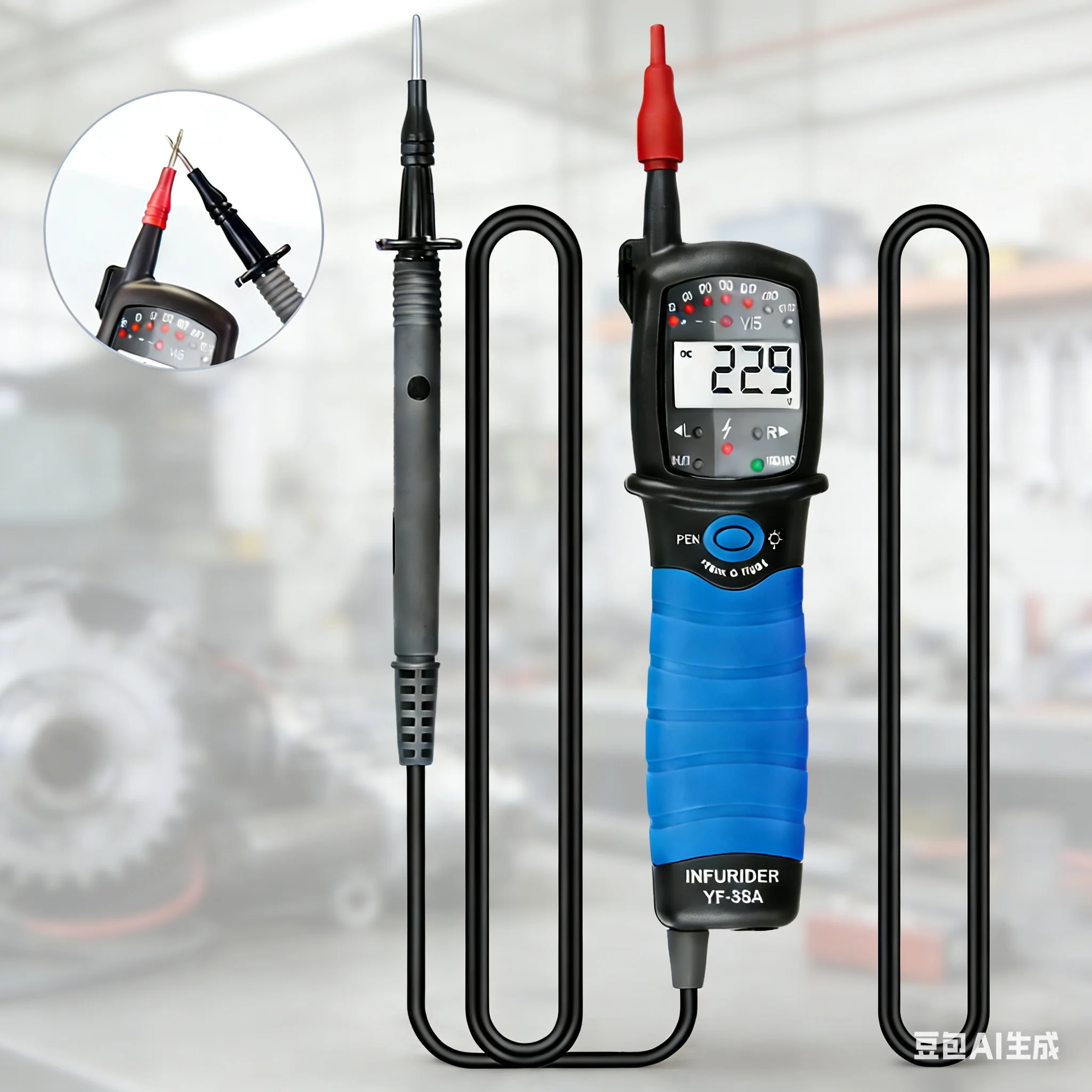 

HP-38A 2 POLE Voltage TESTER with LCD Display, Auto HOLD TESTING Data Monitoring, Automatically Keep Measurement, LCD Display