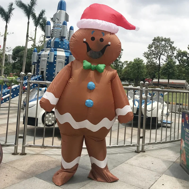 Árbol de Navidad para adultos y niños, disfraces inflables de Papá Noel, mascota para fiesta de Halloween, disfraz de juego de rol elegante para hombre y mujer