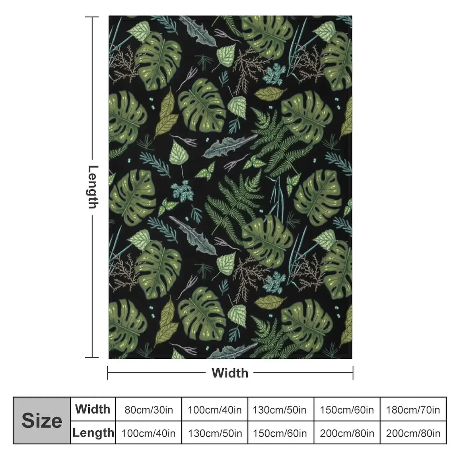 Green summer jungle Throw Blanket Custom For Sofa Thin Sleeping Bag Luxury Throw Blankets