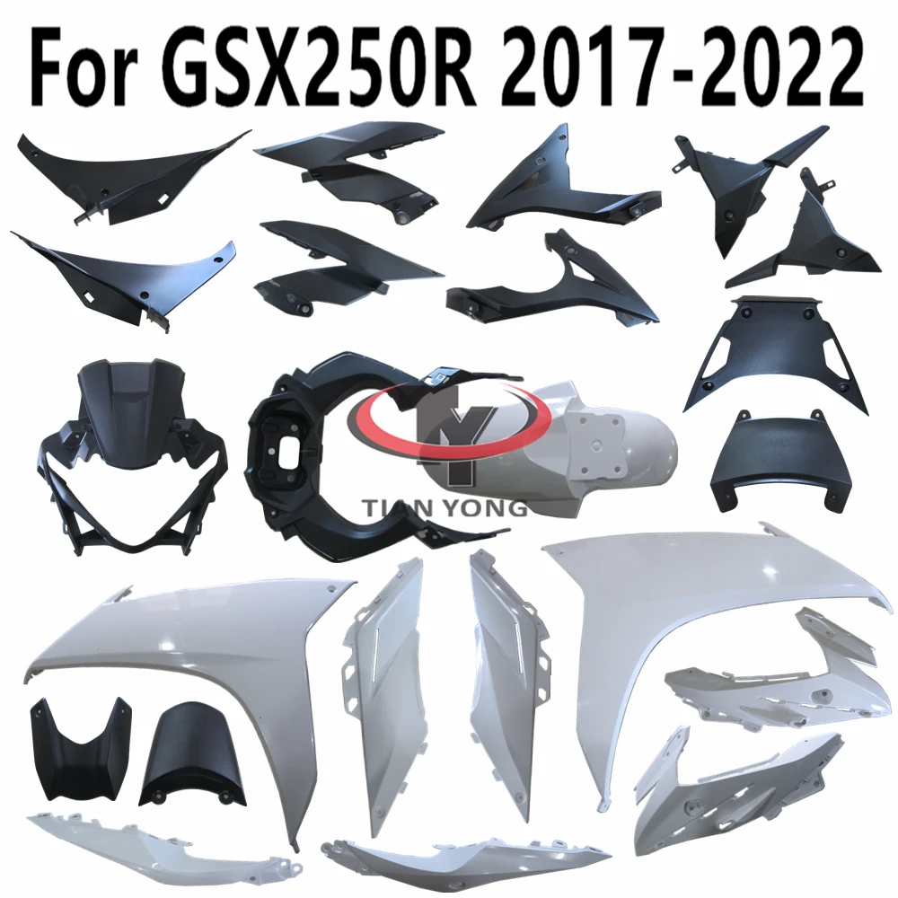 Motorcycle For GSX250R 2017-2018-2019-2020-2021-2022 Unpainted Bodywork Fairing Accessories Pack left and right Components