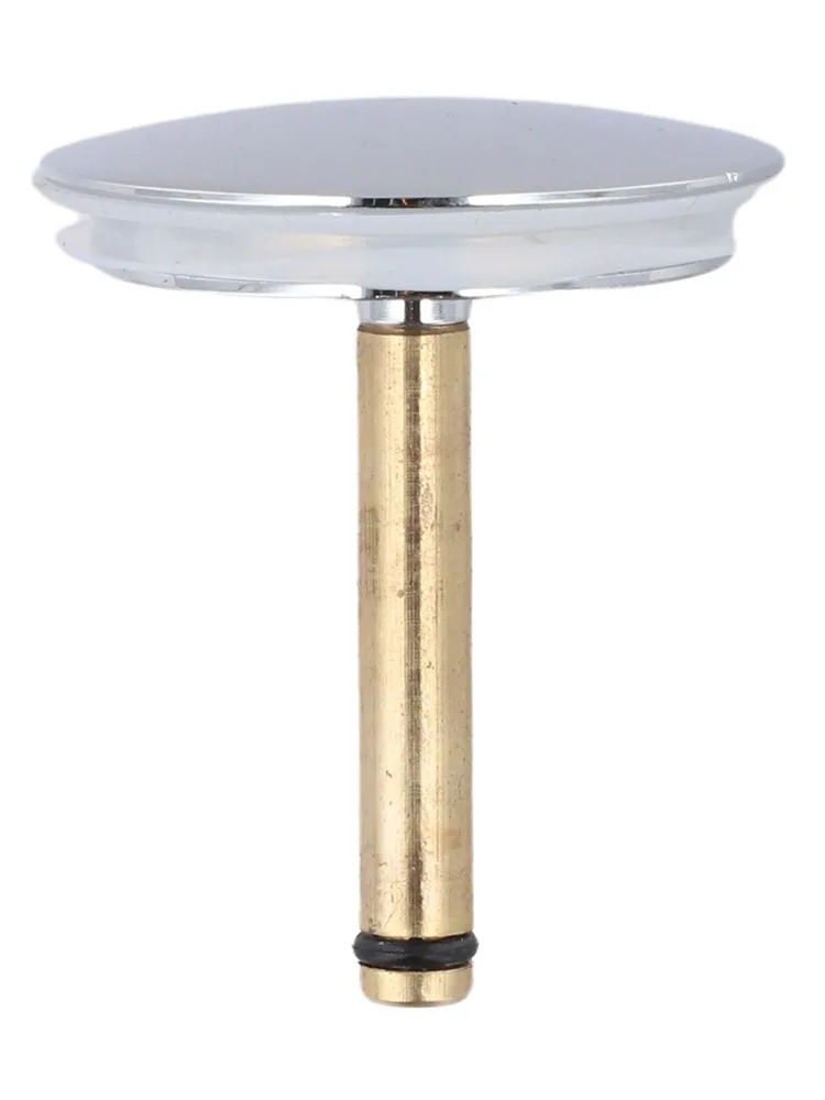 Bathtub Drain Stopper In Brass For 44mm Drain Hole With Push Button Mechanism And Rod Height Adjustable 54mm To 56mm
