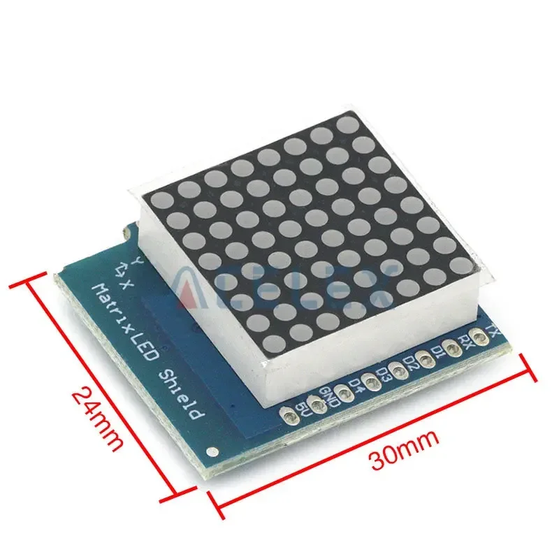 Matrix LED Shield V1.0.0 für WEMOS D1 Mini Digital Signal Output Controller Modul 8X8 Dot Board Control