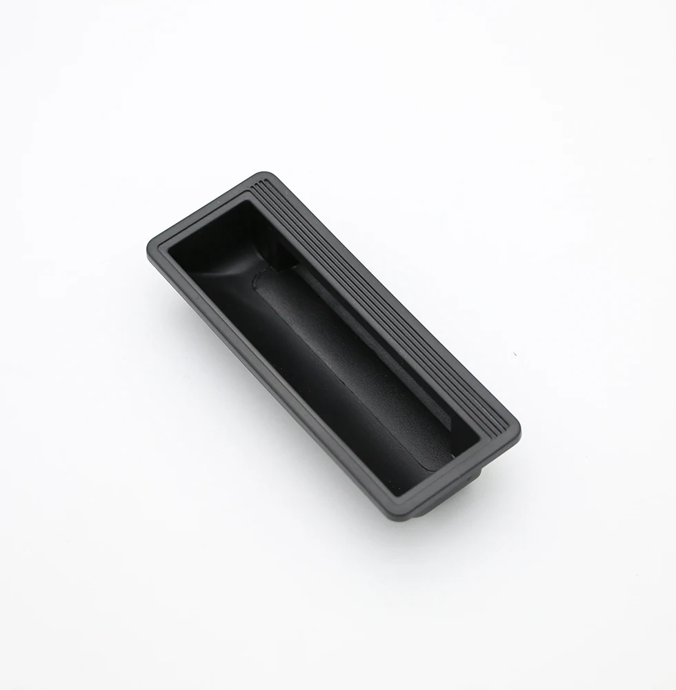 Black plastic concealed handle embedded ls6250 embedded card type mobile phone cabinet handle ls520