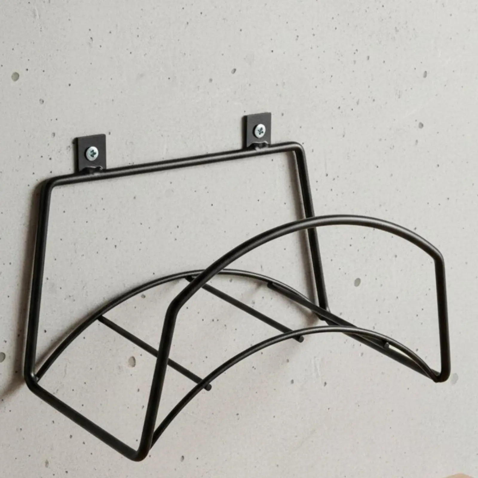 Heavy Duty Wall Mounted Hose Rack Metal Garden Hose Hanger Rust Resistant Curved Support for Yard Organization