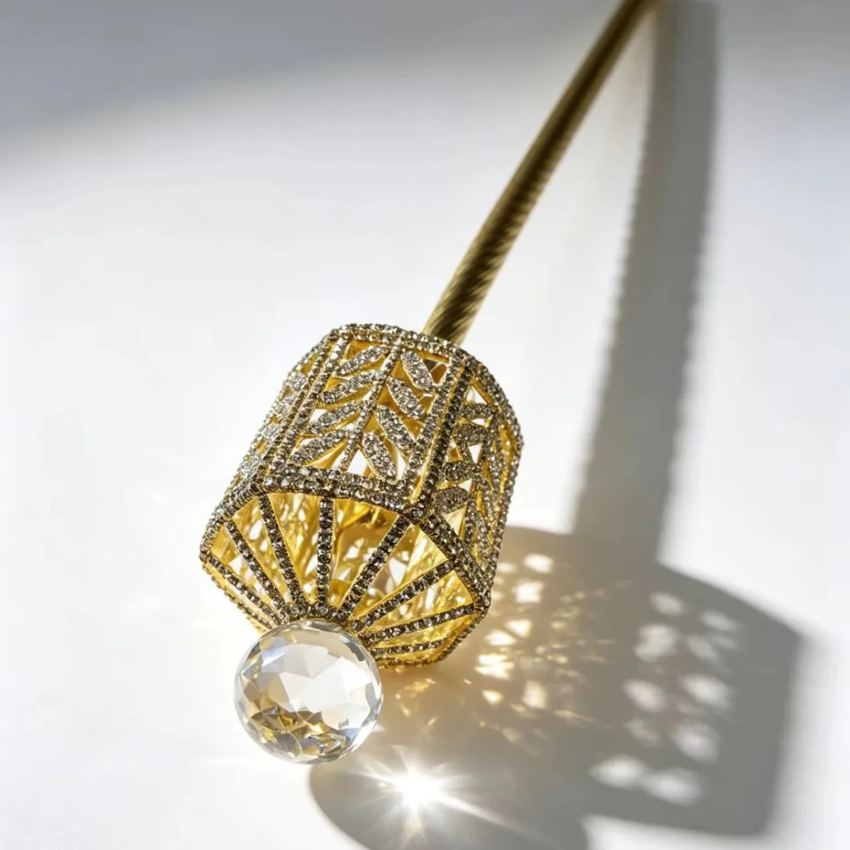 Festival Leaf Rhinestone Scepter Wedding Bouquet Exquisite Trendy Crown Magic Fairy Wand