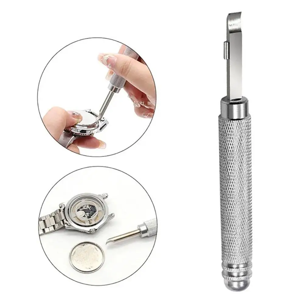 1Pcs New Remover Screw Pry Tool Metal Repair Tool Press Watch Back Case Opener For Watchmaker Battery Change Back Case Remover