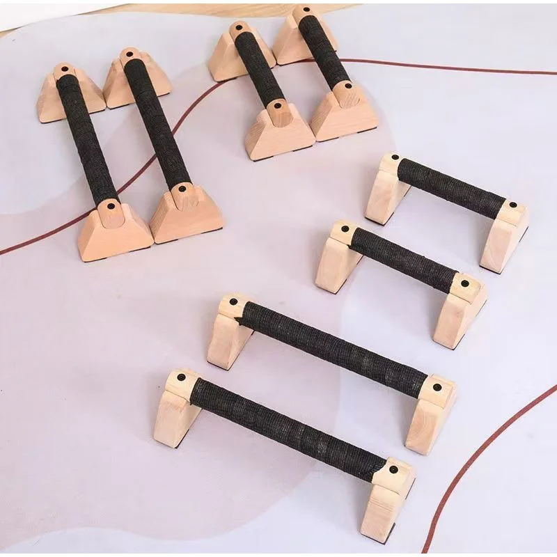Wooden Push‑up Bar Stands  Muscular Arm Equipment Of Handstand Trainer Household Gym Parallel Fitness Anti-skid Prone Frame