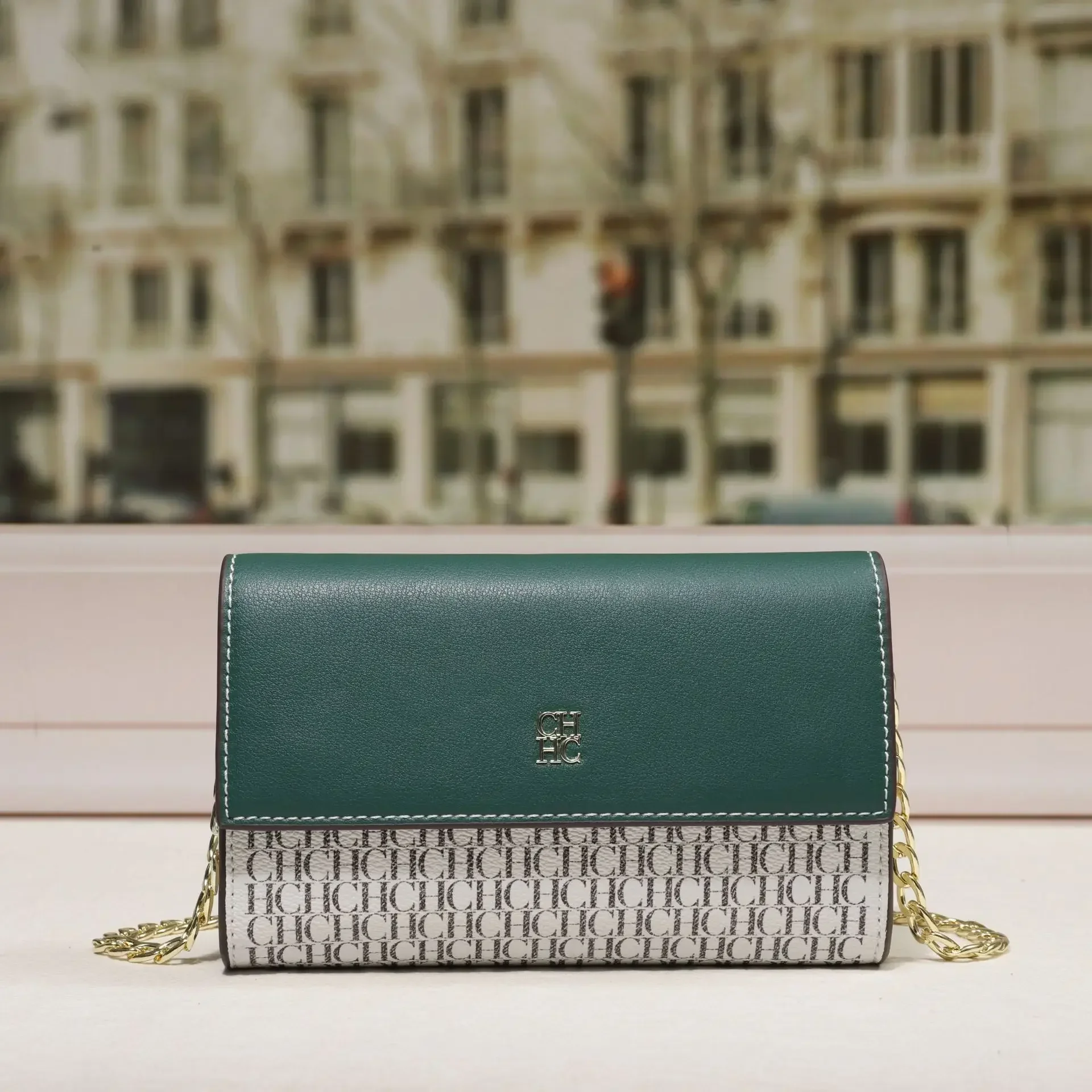 حقيبة يد كلاسيكية أنيقة من الجلد للنساء بتصميم كلاسيكي من باريس، محفظة كروس ذات سعة كبيرة للمتسوقين