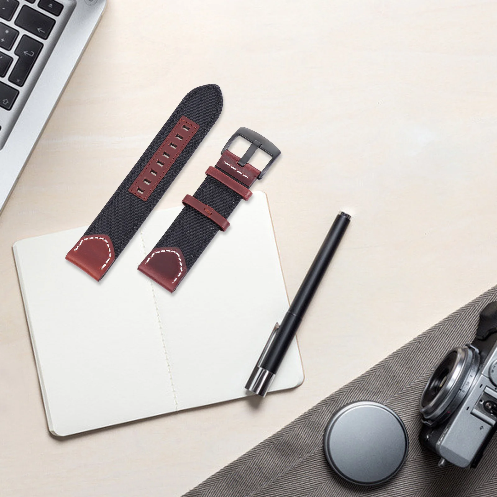 

22mm Vintage Nylon Watch Strap Environmental Watchband Soft Comfortable Smart Watch Strap for Sports Wristband