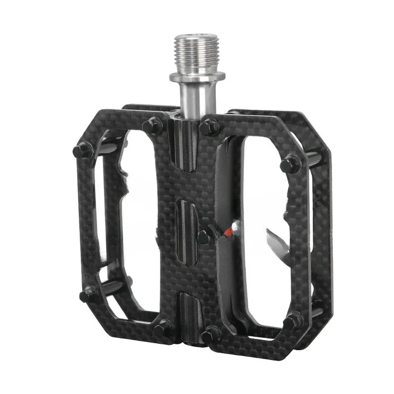 

Mountain bike, road folding bike, carbon fiber pedal anti-skid, titanium shaft