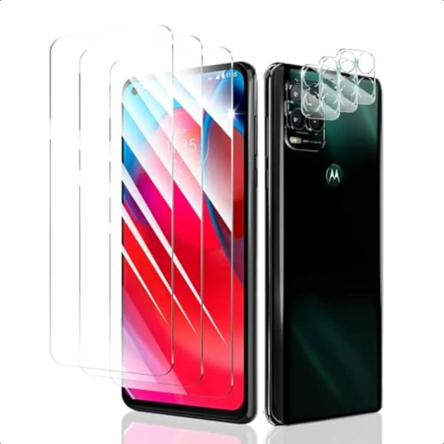 Защитная пленка для экрана и объектива камеры для Motorola Moto G Stylus 5G 2021, двойная небьющаяся пленка из закаленного стекла HD [9H Ha
