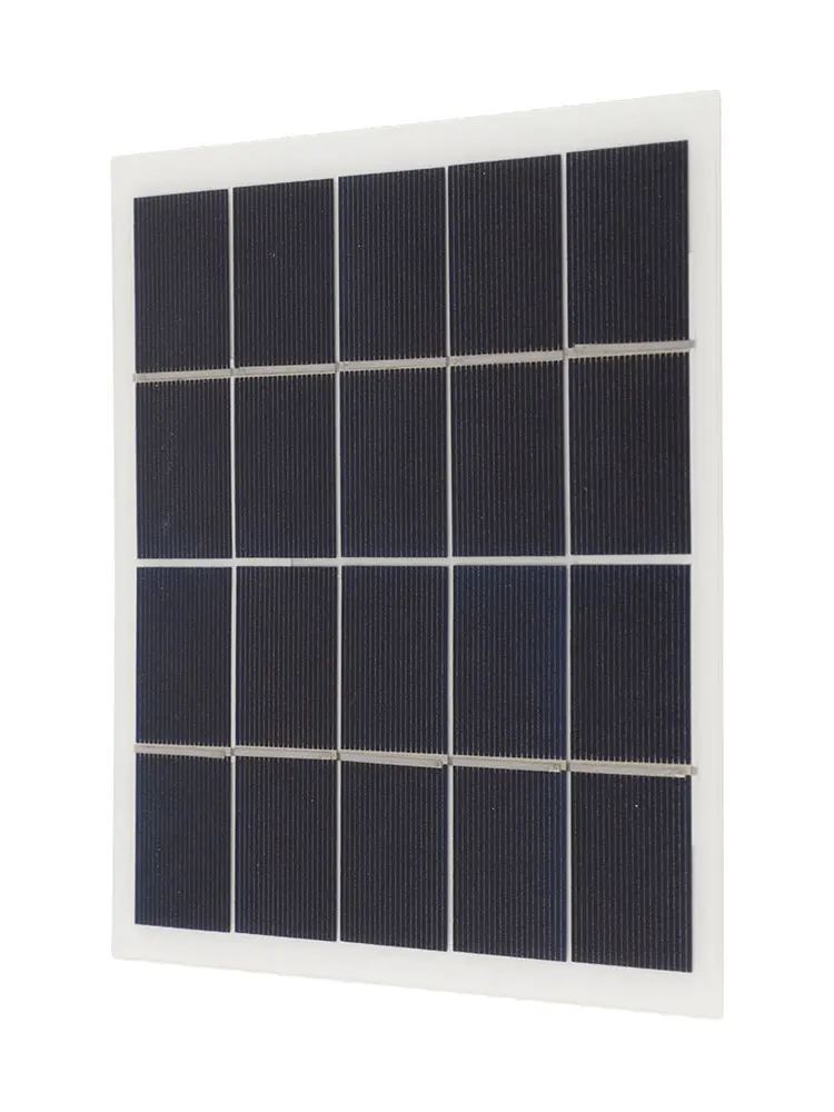 Portable Solar Panel 7W 5V Portable Polycrystalline Solar Panel Laminate Coordinator DIY Accessories Crystalline Silicon Home