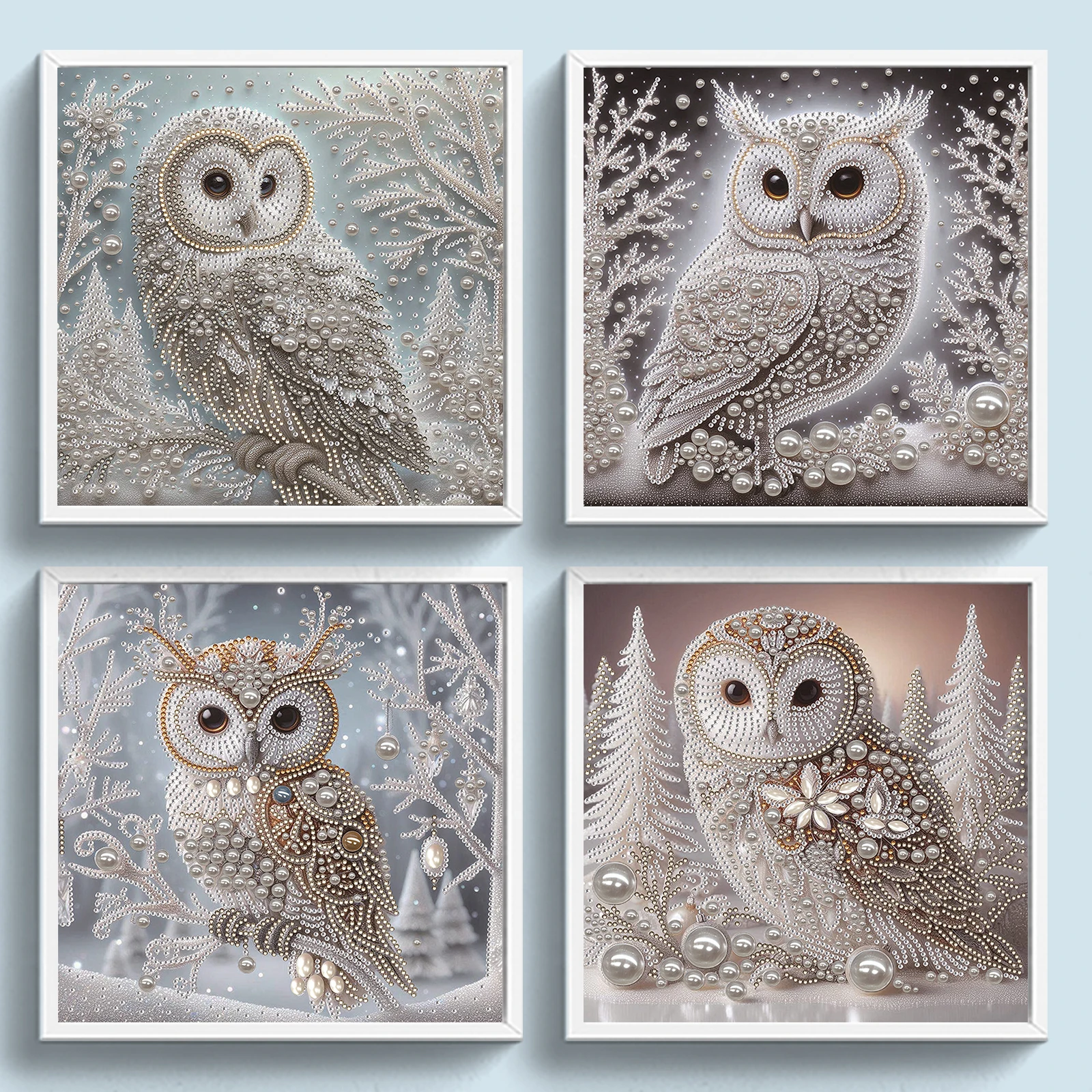 

Owl Special Shaped 5D DIY Partial Drill Diamond Art Kit for Adults Gift Home Wall Decor Diamond Dots Paintings 11.81 X11.81inch