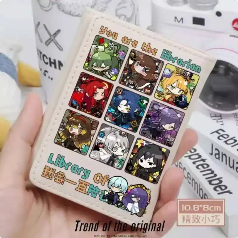 

Библиотека Ruina, модный кошелек из искусственной кожи, кошелек для карт, засов для монет, сумка для денег, подарок для косплея B1714, аниме