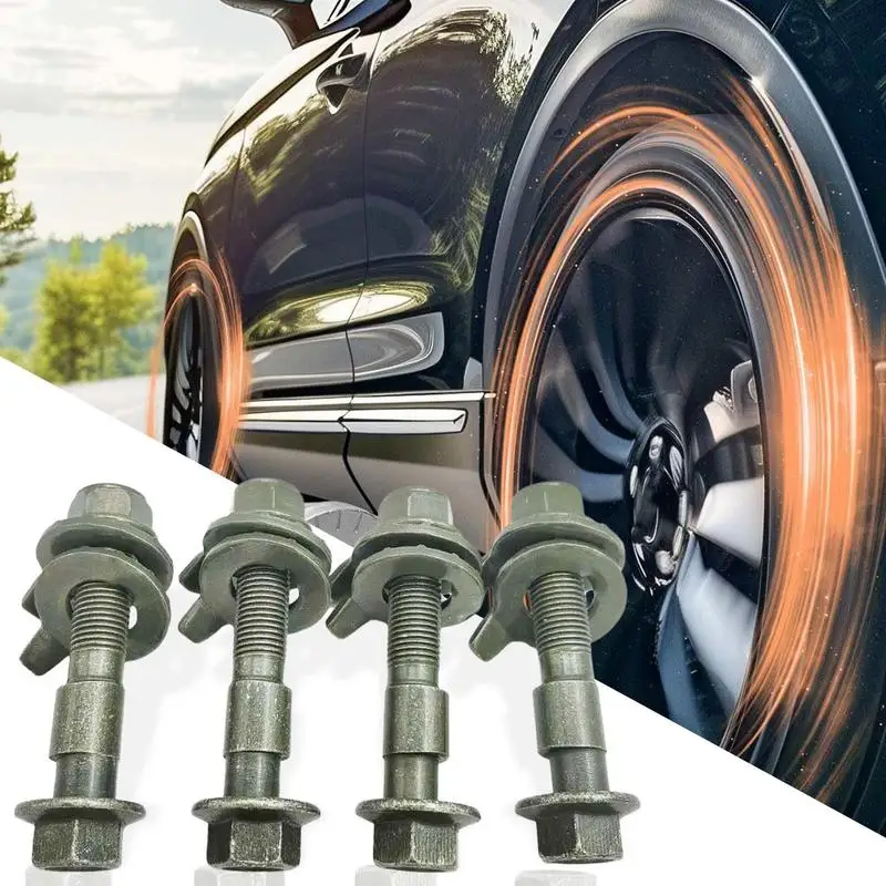 Car Tire Positioning Eccentric Screw Camber Bolts Wheel Camber Bolts Camber Eccentric Screw Adjustable Camber Bolt Kit for Car