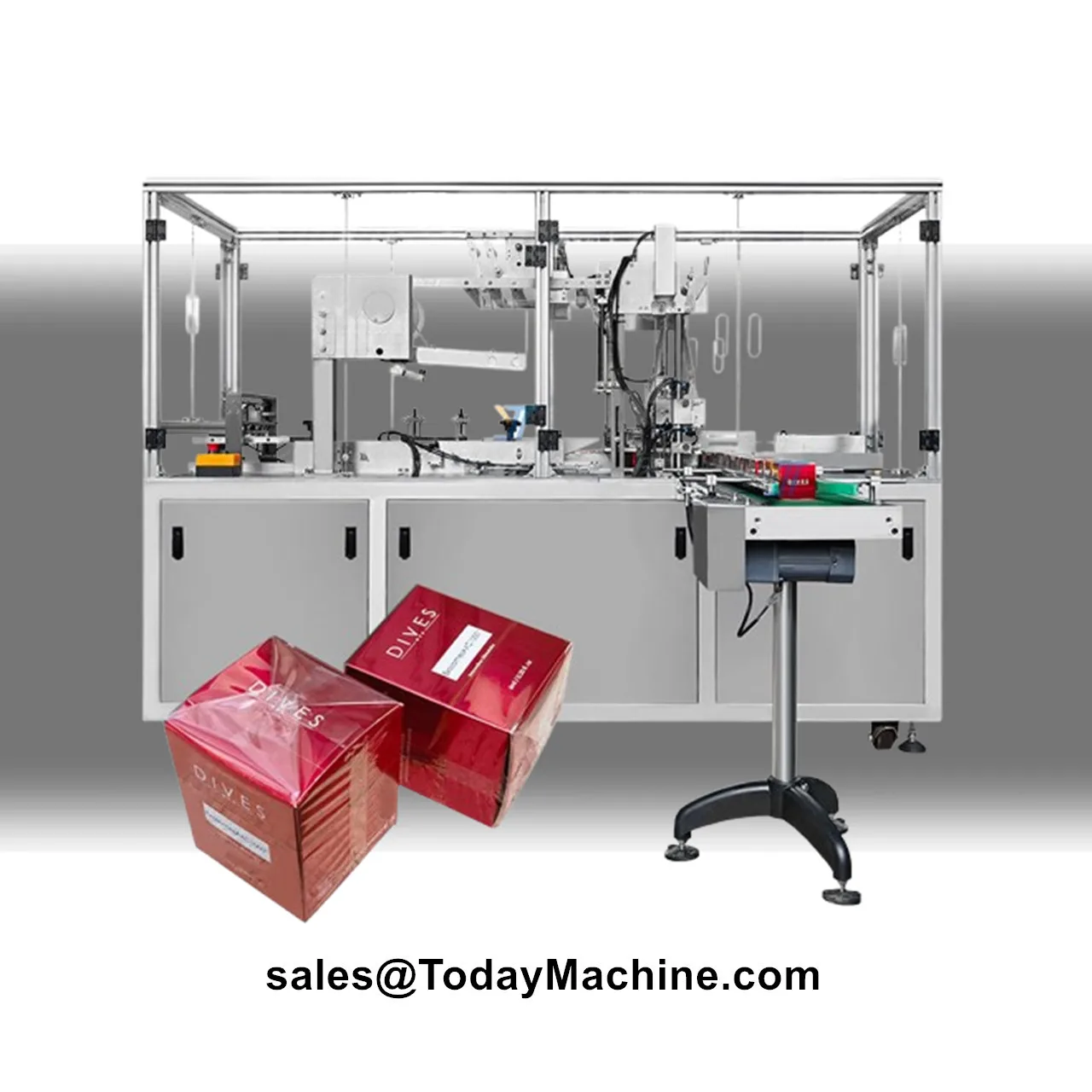 Automatic Tea Box 3D Cellophane BOPP Film Cellophane Wrapping Machine