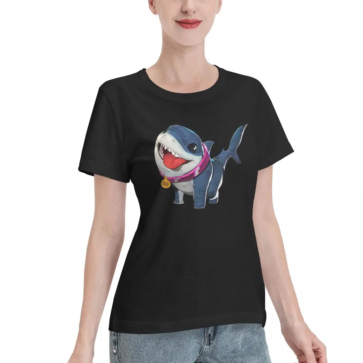 Oversized Option Jeff The Land Shark Women's T-shirt Ootd Ladies Tee