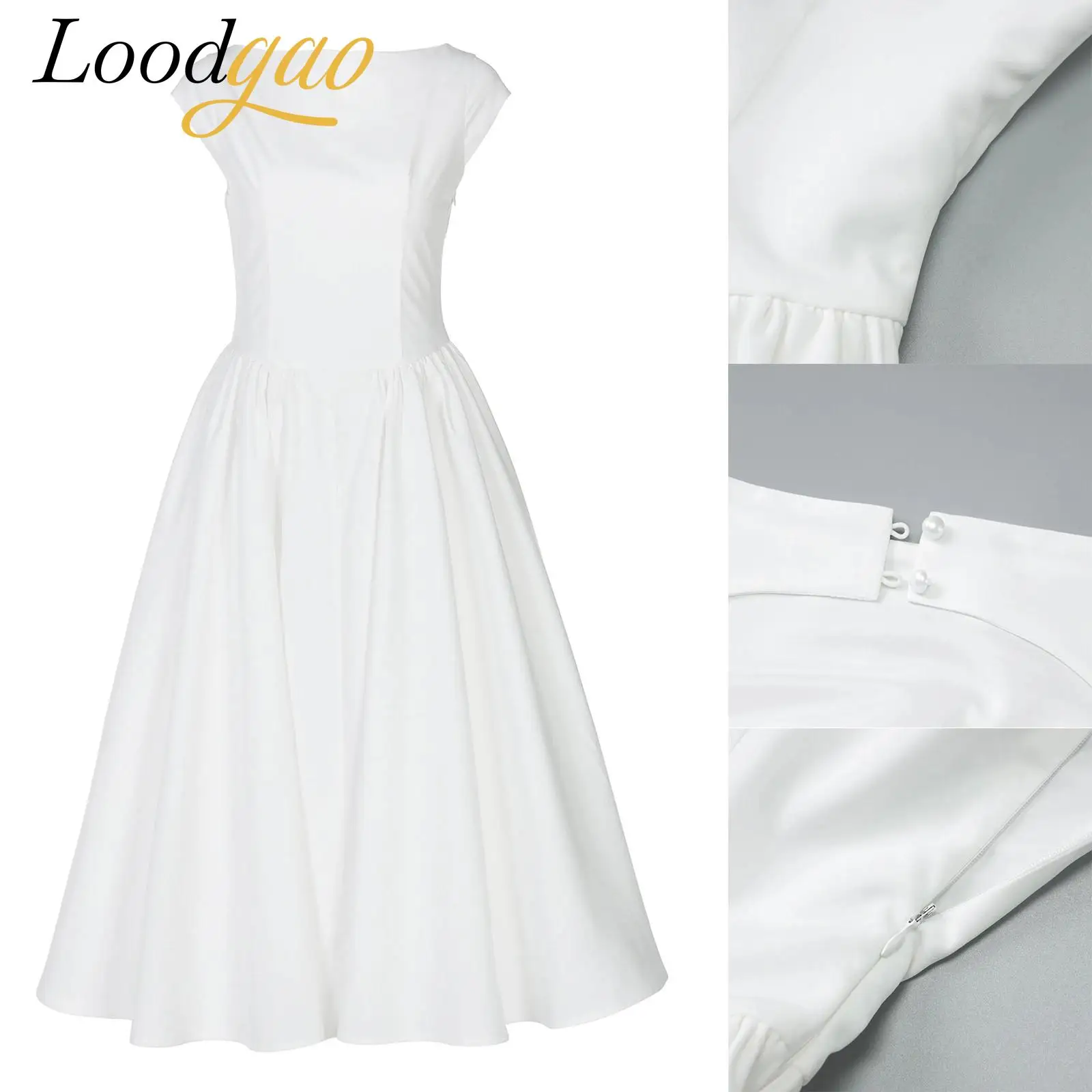 Women Sexy Backless Dresses Pleated Swing A-line Midi Dresses Woman Elegant Party Dress Robe High Street Costume Streetwear